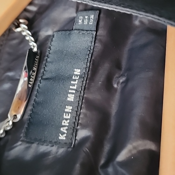 Karen Millen Quilted Paneled Biker Zipper Jacket - Picture 2 of 8